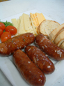 Our delicious "Edwards Smoked Sausages" appetizer.